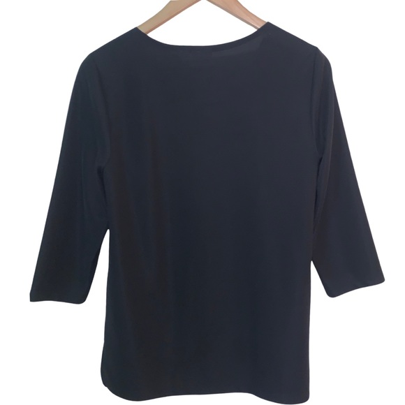 Chico's Black and White Geometric Top Size S - Picture 2 of 2